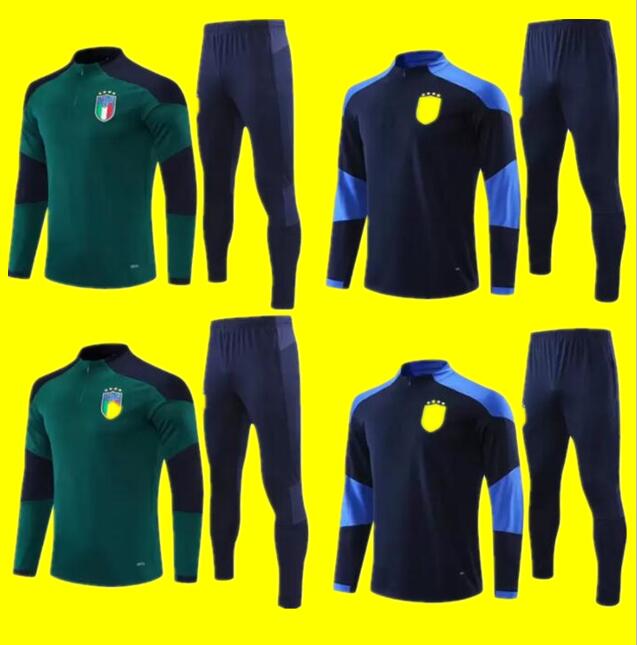 

21 22 Adults and kids Italy survetement jacket Training suit soccer tracksuits 2021 Italia tracksuit football jacket tracksuit set