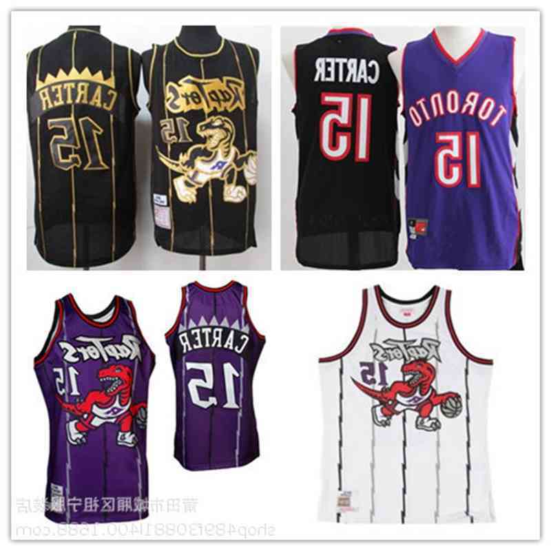 

embroidered jerseys Raptors No.15 Carter basketball suit