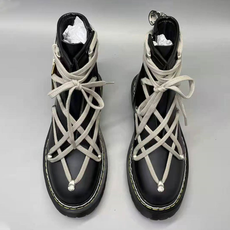 Boots Man Military Punk Trend Winter High Top Leather For Men FQ6J