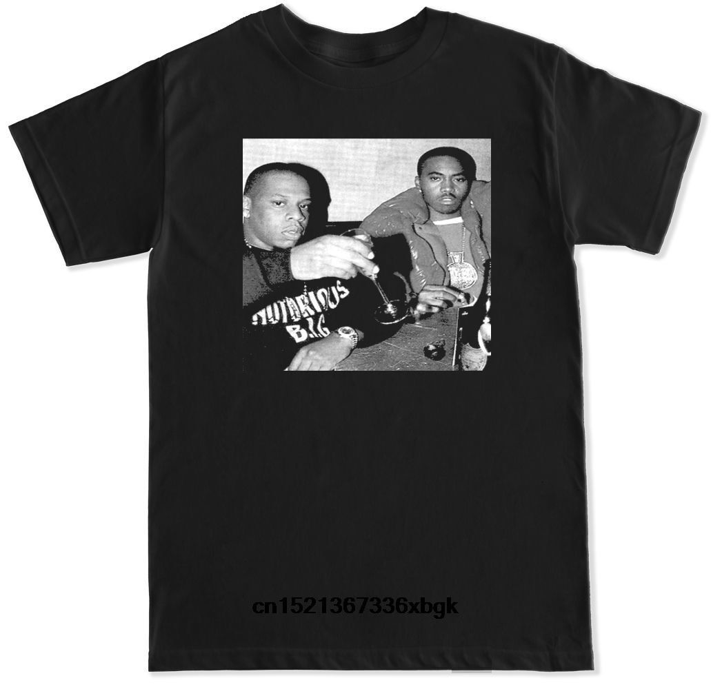 

JAY Z NAS HIP HOP RAP TRAP MUSIC LEGENDS MC 2 PAC BIGGIE MENS O Neck SHIRT Plus Size T-Shirt Top Tee 2021 High quality Brand T shir