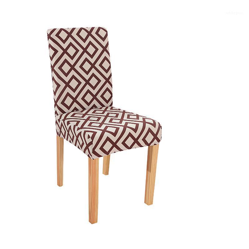 

Removable And Washable Stretch Modern Printed Banquet El Dining Room Cover Urban Castle Chair Elastic Seat Covers