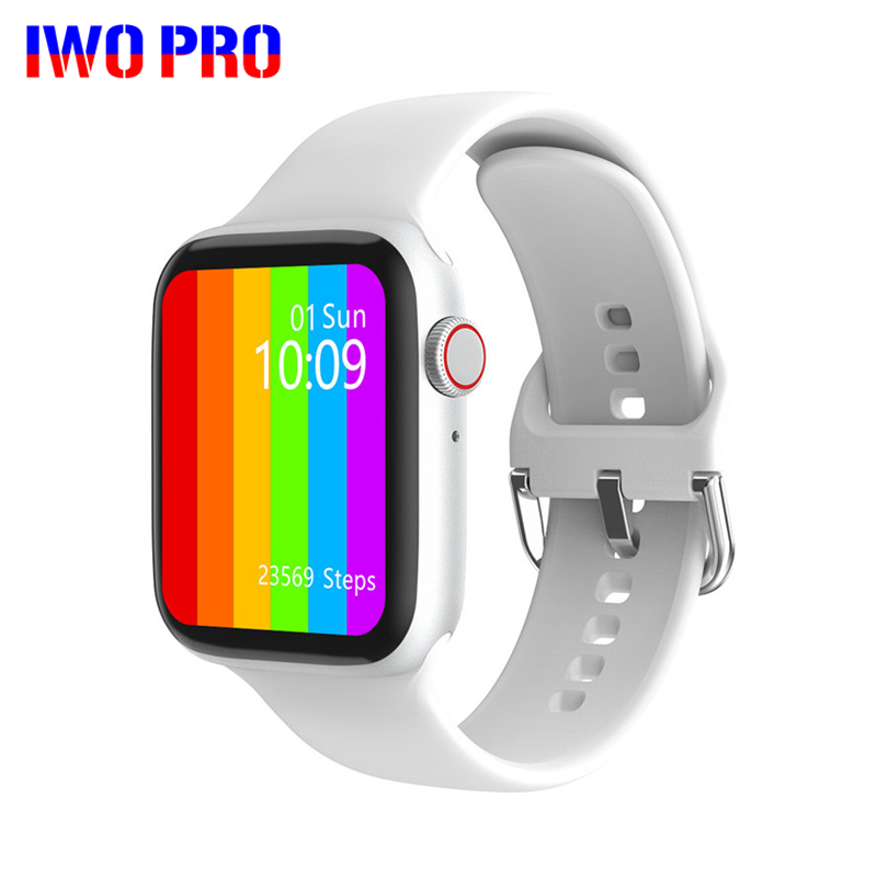 

IWO PRO W26 44mm W26M 40mm Series 6 Smart Watch 2021 SmartWatch ECG Heart Rate Monitor Temperature Waterproof PK IWO 13 W26 Prog, White