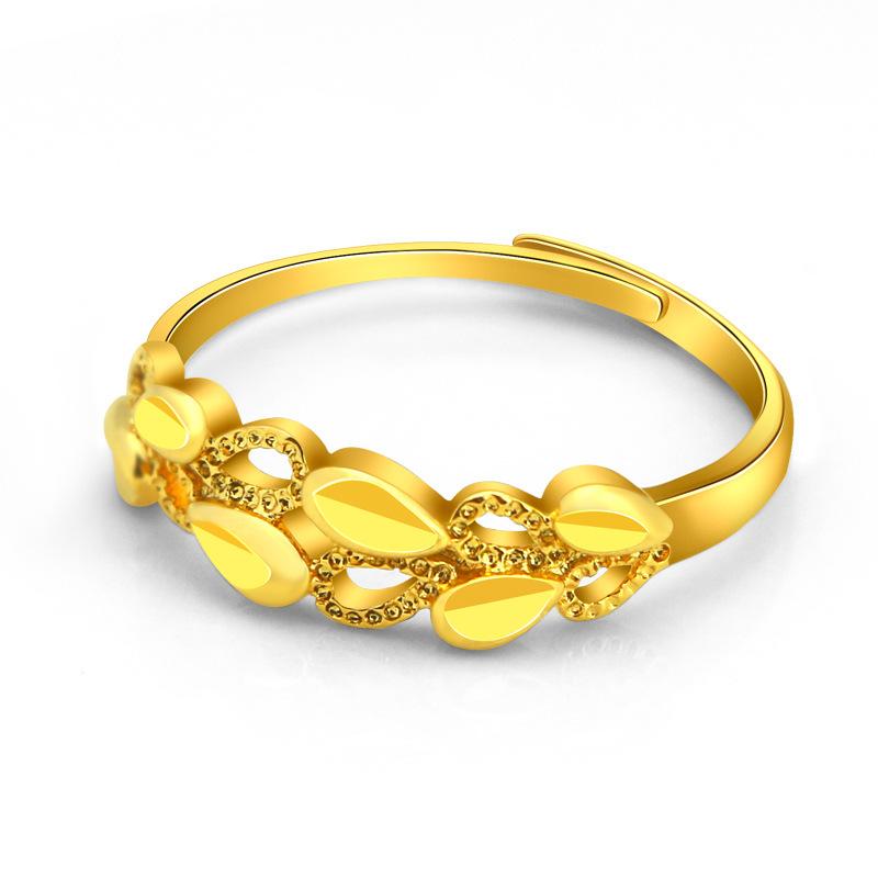 

Women Fashion Gold Color Ladies Ring Opening Female Wedding Engagement Finger Adjustable Heart-Shaped Jewelry Gift Rings