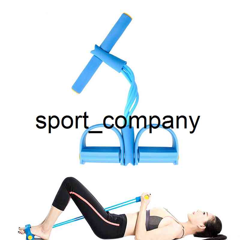 

Indoor Fitness Resistance Bands Exercise Equipment Elastic Up Pull Rope Gym Bands Fitness Equipment 4 Tube Pedal Ankle Puller, Purple