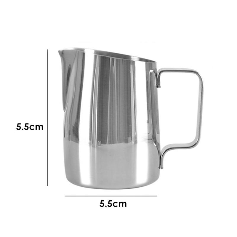 

Coffee Pots Stainless Steel Frothing Pitcher Pull Flower Cup Cappuccino Milk Pot Espresso Cups Latte Art Frother Jug