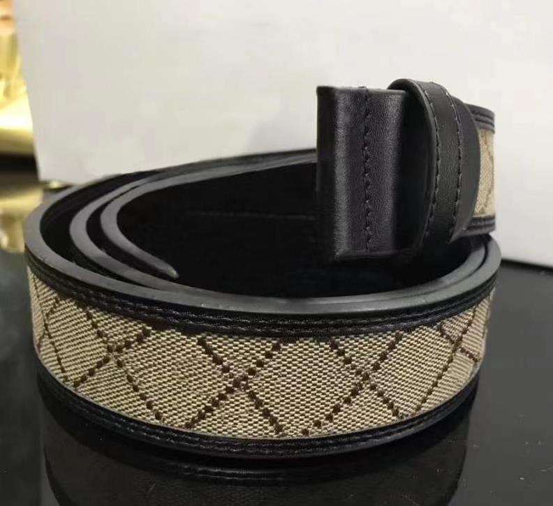 

2021 Fashion Big buckle Brown color leather belts with box designer men women high quality mens belt, Black;brown