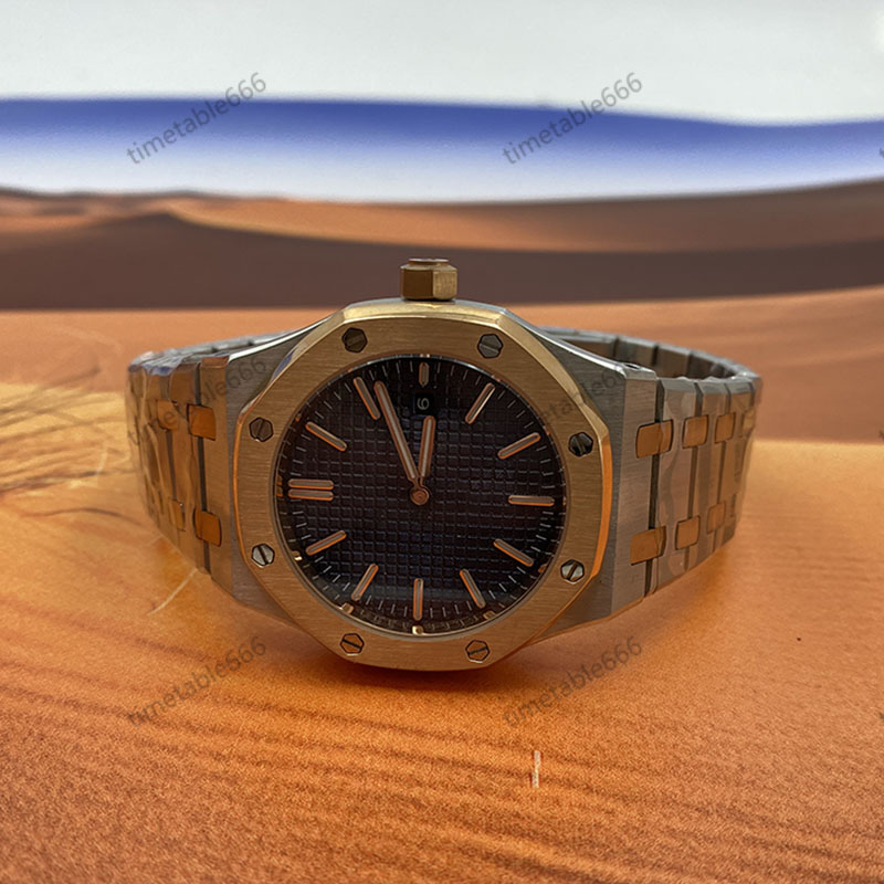 

Mens Octagonal case Watches Lattice decorative dial automatic mechanical classic style 41mm Wire drawing process stainless steel strap Luminous U1 wristwatches, Watch needle