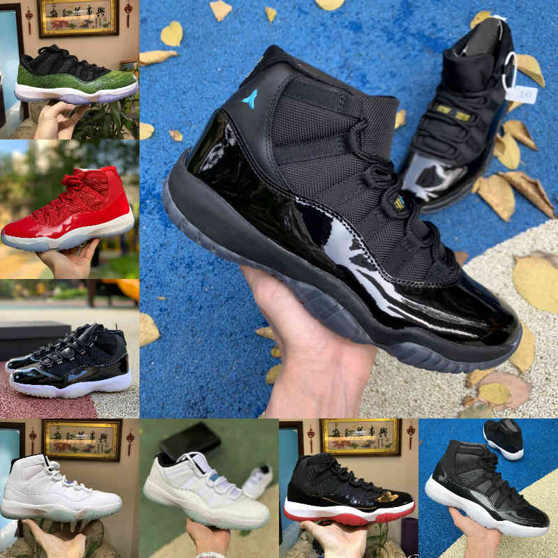 

2021 Jubilee Pantone Bred High 11 11s Basketball Shoes Midnight Navy Gamma Blue COOL GREY Legend Blue 25th Anniversary Bred Space Jam Win Like Sneakers, M3024