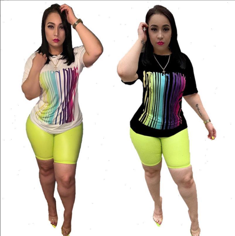 

fashion set 2 piece womens tracksuits outfits casual short sleeve t shirts skinny pants plus size suit xxxl, Gray