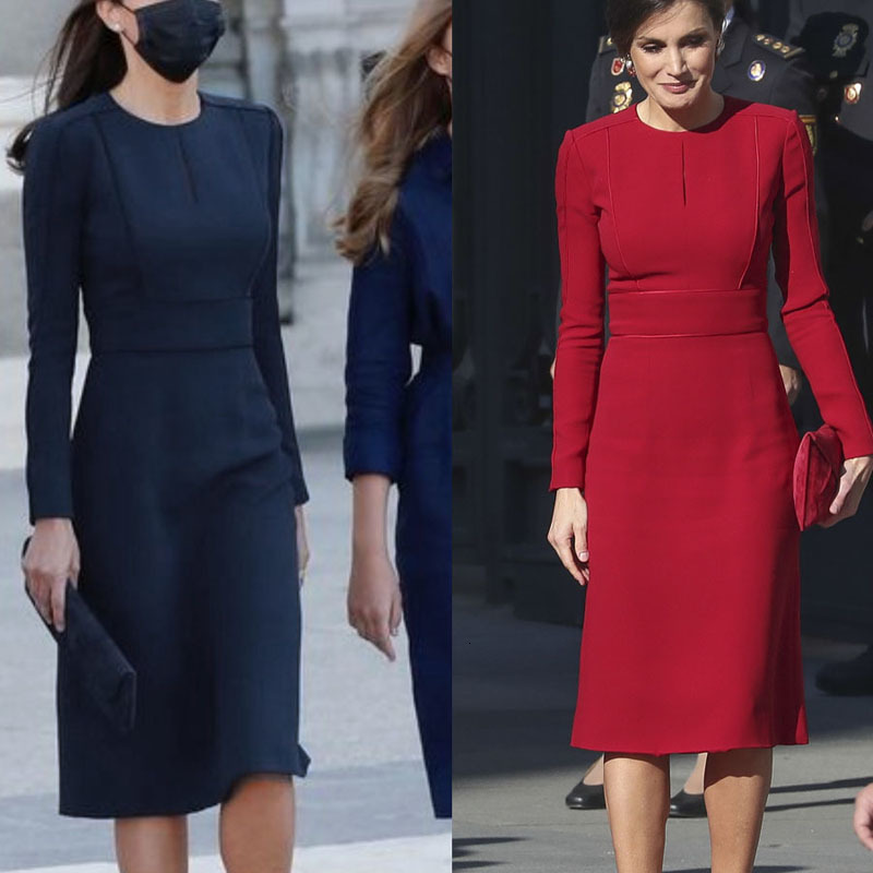 dress spring queen letizia manga party thin mid-length temperament dressed up by women of quality elegant fashion-image-676525323