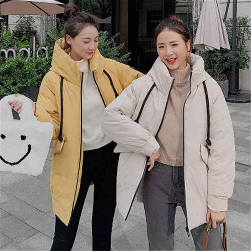 

Winter Women Casual Solid Jacket Fashion Basic Coat Parka Pockets Thick Clothes Casaco Feminino Plus Size Chaqueta Mujer, Black