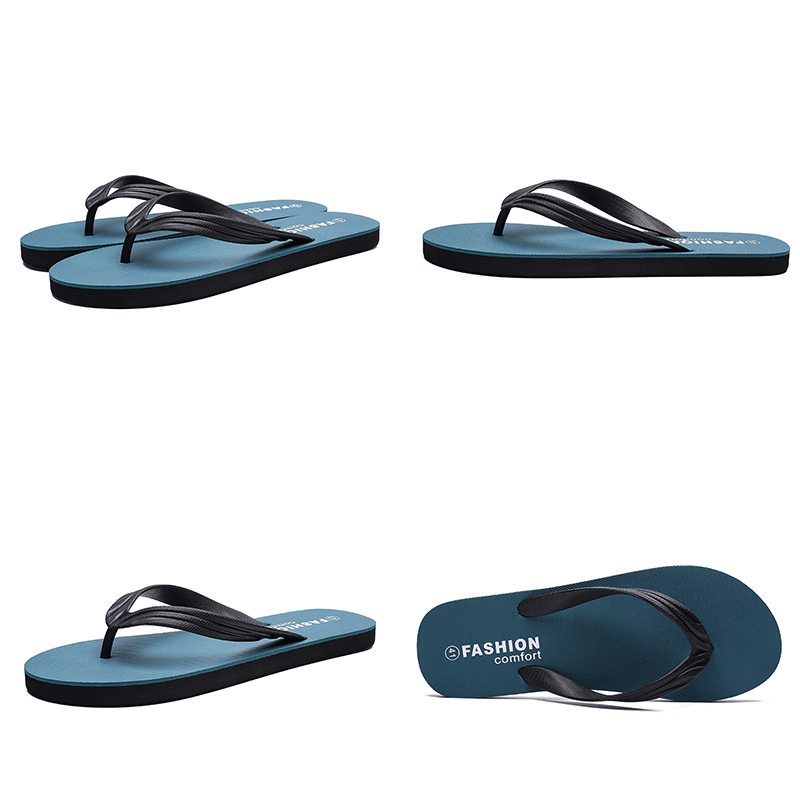 

men slide slipper sport navy blue casual beach shoes hotel flip flops summer discount price outdoor mens slippers size 39-44, # 4