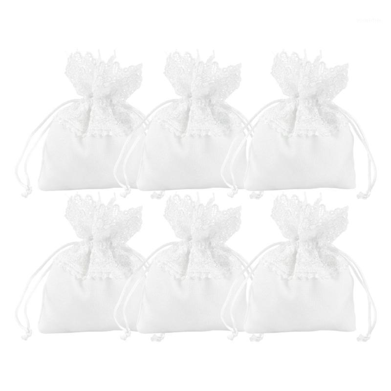 

Gift Wrap 6pcs Drawstring Candy Bag Banquet Portable Wrapping Pouch Package