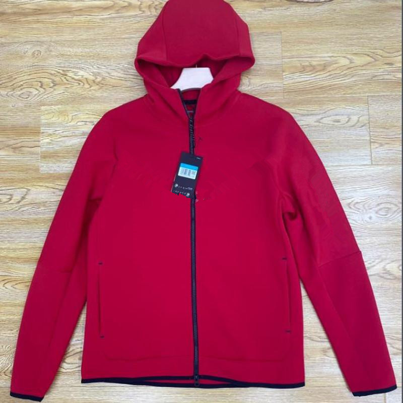 

201 new autumn winter Large size MEN'S HOODIE SPORTSWEAR TECH FLEECE WINDRUNNEOR fashion leisure sports jacket running fitness coat RED, Customize