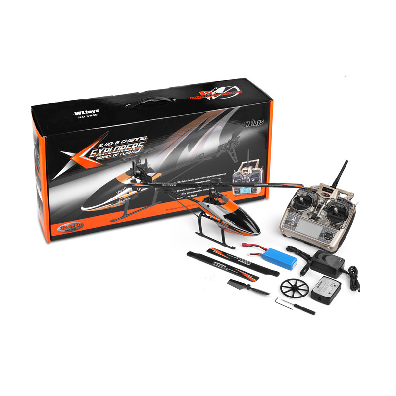 

Parkten V950 2.4G 6CH 3D/6G System switched freely High efficiency Brushless Motor RTF RC Helicopter Stronger Wind Resist, No transmitter