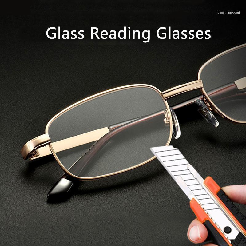 

Sunglasses Glass Lens Reading Glasses Men Women Presbyopia Magnifier Clear Crystal Lenses Anti-scratch Diopter Eyewear +150 250 350