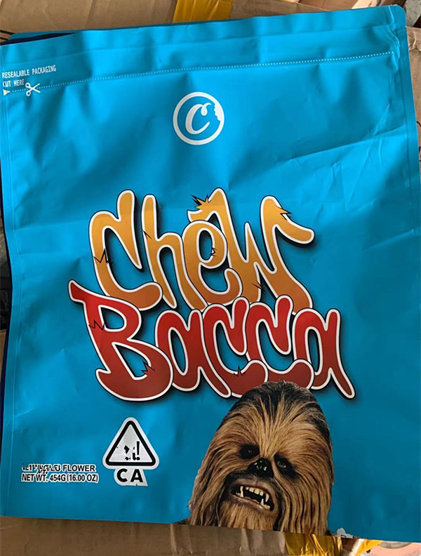 

empty 1b one pound mylar bag 454g soft touch resealabe zipper edible flower packaging city of tree gelato tomyz chew bacca mandabins grape skin