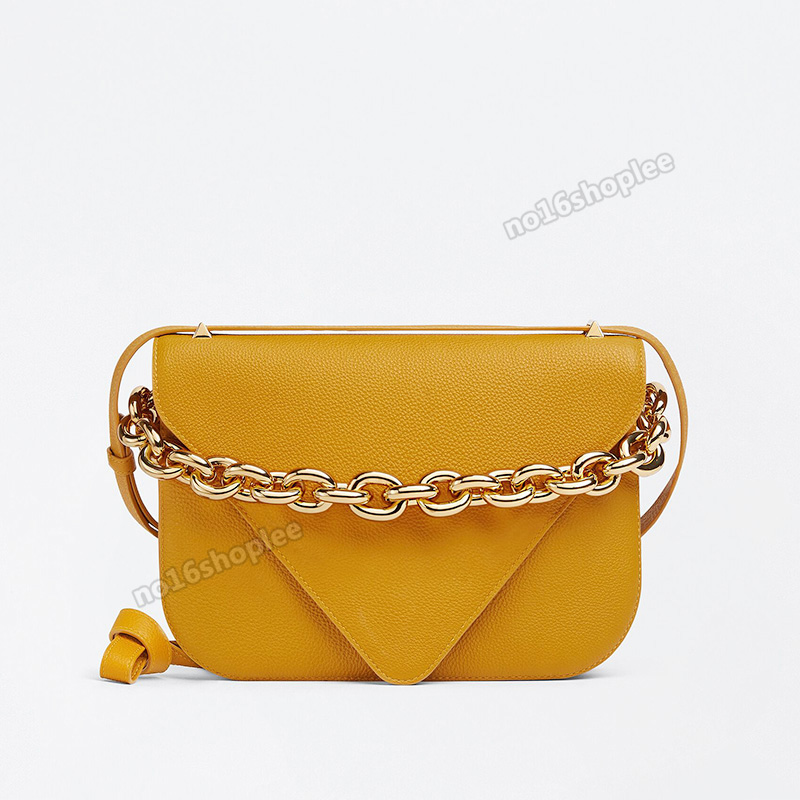 

2021 new thick chain shoulder bag mount crossbody woman handbag top cowhide designer wallet luxury purse tofu bags, No bag
