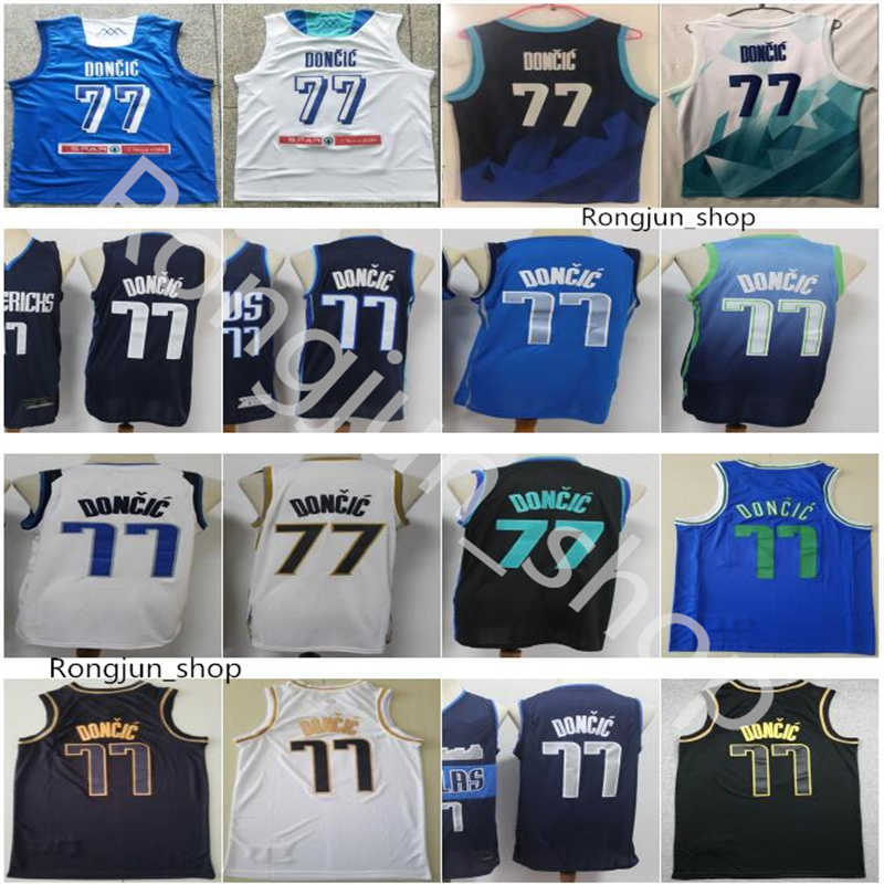 

Stitched Men Doncic 77 Luka Jerseys Basketball 2021 Olympics Slovenia Team Blue White City Navy Earned Green Black Gold Sports Shirts Top Quality, Black;red