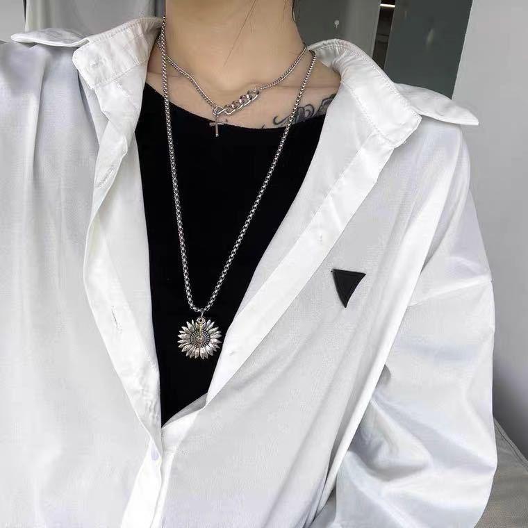 

Pendant Necklaces Chain Trend Explosion Stainless Steel Ins Net Red With The Payment Manufacturers Direct Sales Manual Customization