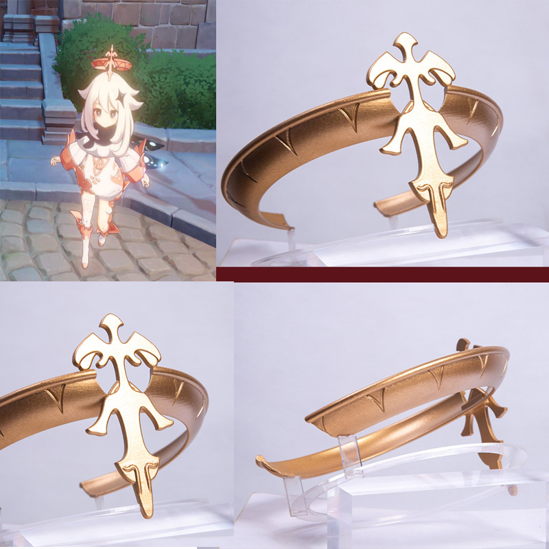 

Costume AccessoriesGenshin Impact Paimon Cosplay Head Wear Crown Ring Hair Accessory Halloween Headband Hairpin Carnival Party Costume Props, Default color