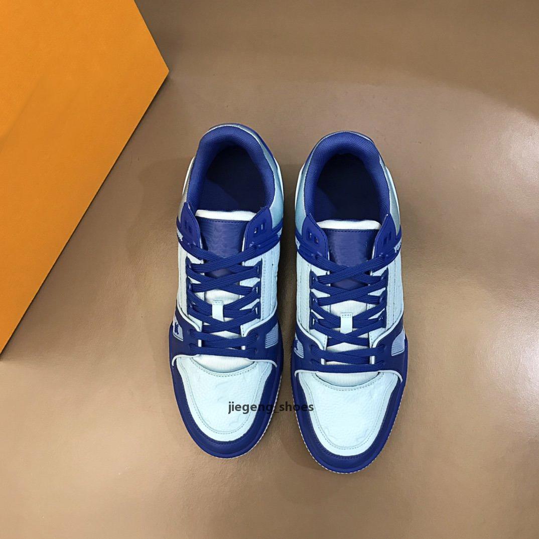 

Newest Cool Men Shoes Round Toe Lace Up Spring Designer Luxury Casual Shoe Autumn Street wear Plus Good Sales with box size38-45, As picture 3