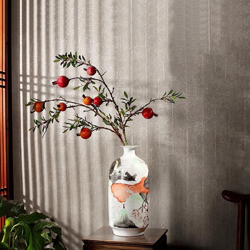 

Decorative Objects & Figurines YILUNXI Ceramic Vase Decoration Flower Arrangement Chinese Style Hand-painted Home Living Room Desktop Househ