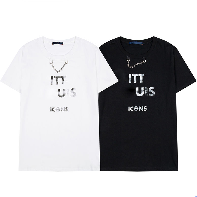 

21ss summer men's women's designer t-shirt loose fashion brand tops casual shirt luxury clothing street shorts sleeve clothes, White;black