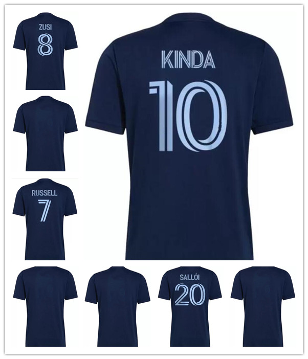 

2022 2023 Sporting Kansas City Soccer Jersey 10 GUTIERREZ 17 KINDA 9 PULIDO 7 RUSSELL GERSO ILIE BESLER ZUSI SHELTON HURTADO Football Shirt Kits