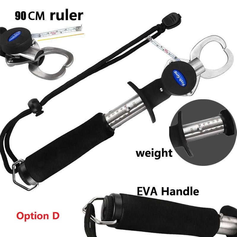 Fish Lip Gripper W/Scales Professional Holder Stainless Steel Fishing Lipping GrabberPound FishLip Grip Tool Weight Scale-image-721029759