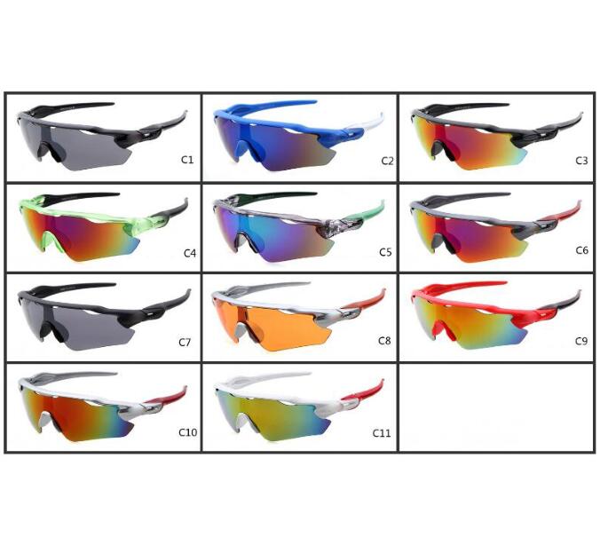 

Summer Brand FASHION Sunglasses Man Sports Eyewear Women Eye 11 Colors Ra Dar Bicycle Glass Travel Glasses A+++ Y025