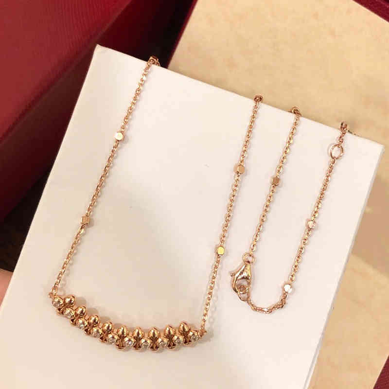 

Brand Pure 925 Sterling Silver Jewelry For Women Steam Neckalce Pendant Fashion Punk Rose Gold Party Necklace