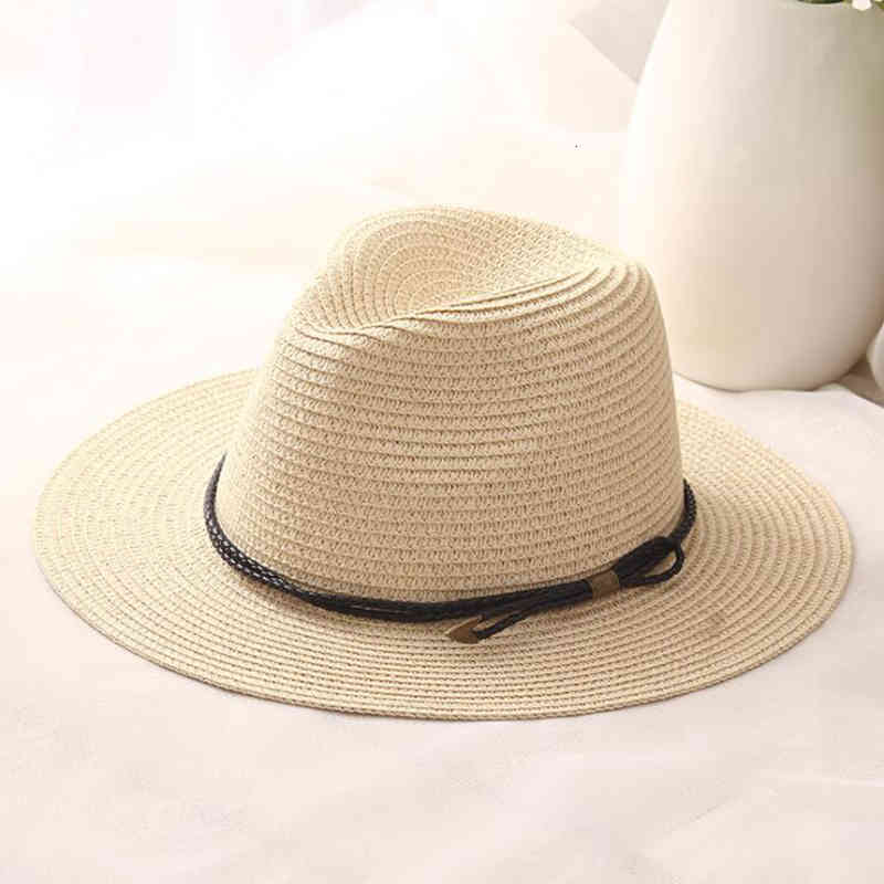 

Wide Brim Hats female sombreros women summer hat classic black girdle Panama sunhats Jazz Hat beach hats for chapeau de paille fem