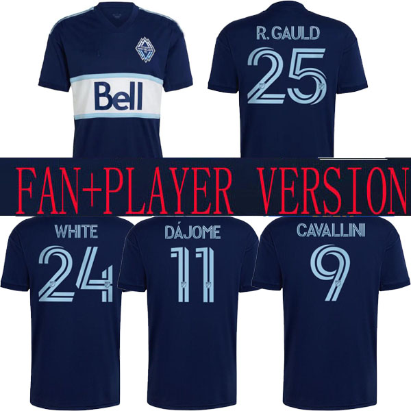 

2022 Vancouver MLS Whitecaps soccer jerseys away home R.GAULD 25 WHITE 24 DAJOME 11 CAVALLINI 9 2023 22 23 JERSEY FOOTBALL SHIRTS FAN SET, 2020 away man 1