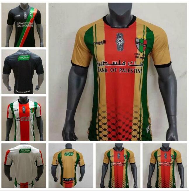 

21 22 Palestino Mens Soccer Jerseys Club JIMENEZ BENITEZ CORTES Home Red White Away Black Football Shirt Short Sleeve Adult Uniforms, Black;yellow