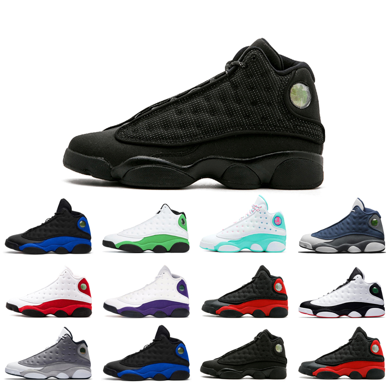

13s man basketball shoes Atmosphere Grey Aurora Green Black Cat bred Chicago purple Flint He Got Game Hyper Royal LUCKY playground trainer athletic outdoors