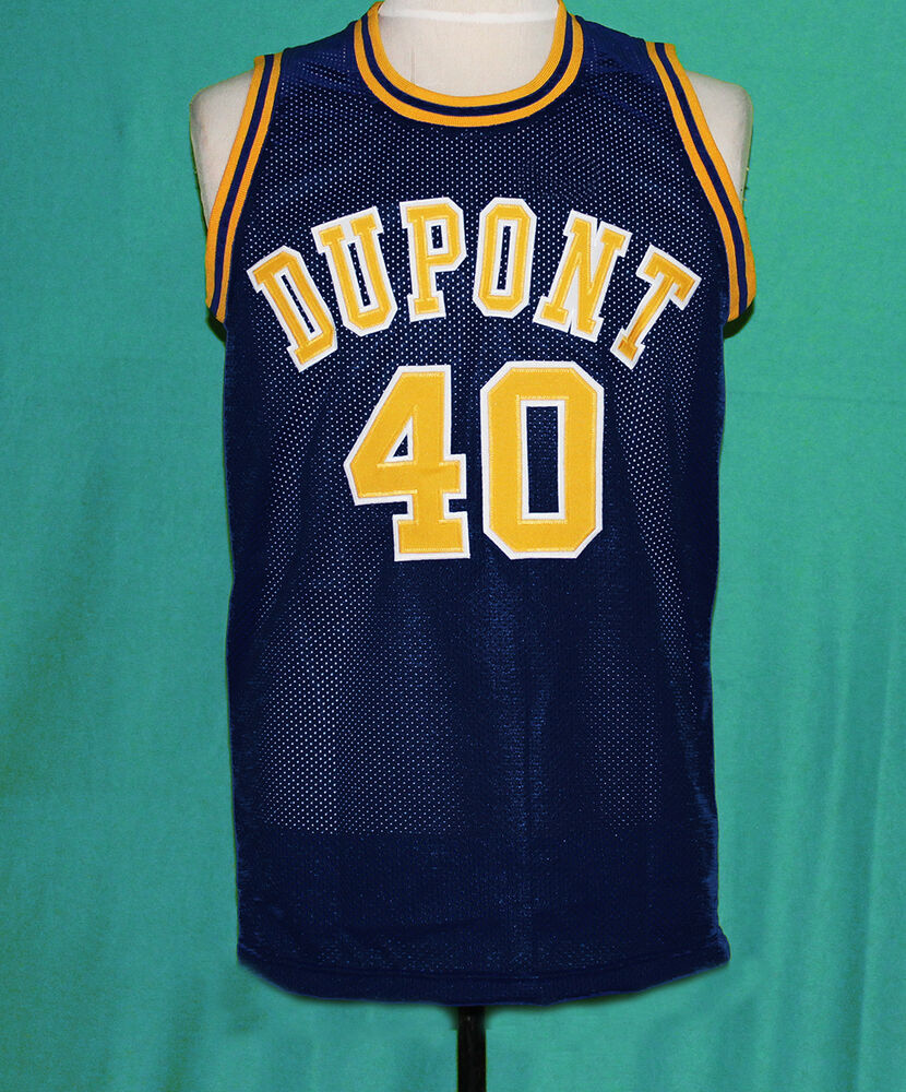 

40 Randy Moss Dupont High School BASKETBALL JERSEY Blue Embroidery Stitched Personalized Custom Jerseys, Black