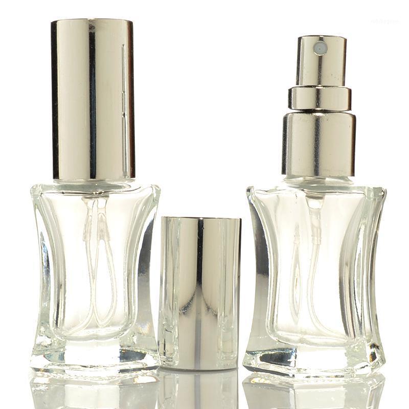 

Storage Bottles & Jars Selling 5ML Bulk Perfume Bottle Bright Silver Nozzle Transparent Glass Portable Small Empty Atomizing Evenly