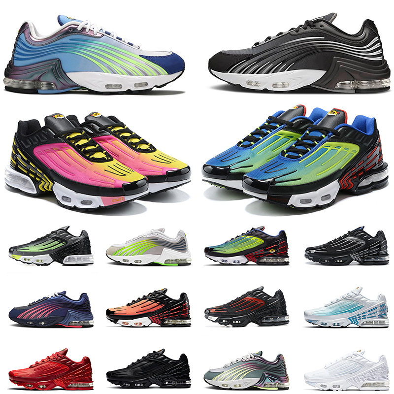 

Wholesale Tn 3 III Tuned Plus 2 Running Shoes Mens Womens Trainers Chaussures Triple White Black Hyper Blue Green OG Neon Sneakers Sports Runners, A9 black pink 36-40