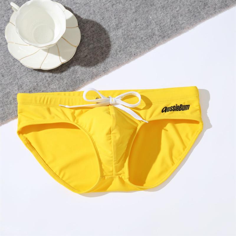 

Underpants Men's Low Waist Stretch Comfortable Tide Sexy Swimming Trunks Swimwear Men Briefs Underwear, Black;white