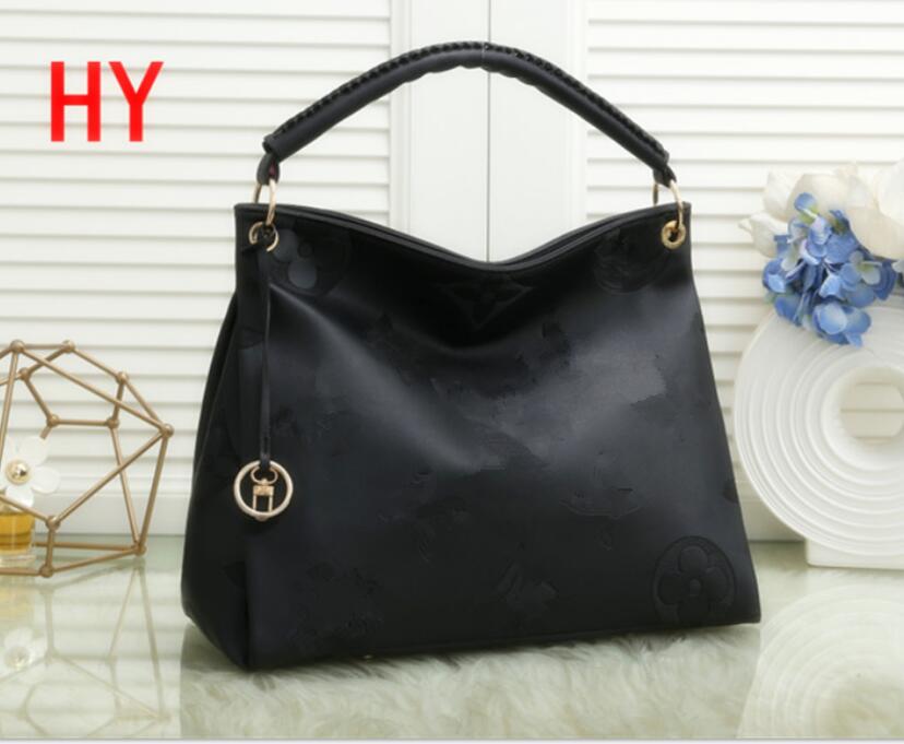 

Black embossed designer handbags purse tote bag pu leather fashion designer bags women famous brand shoulder bag purse Lvs Louise Viuton