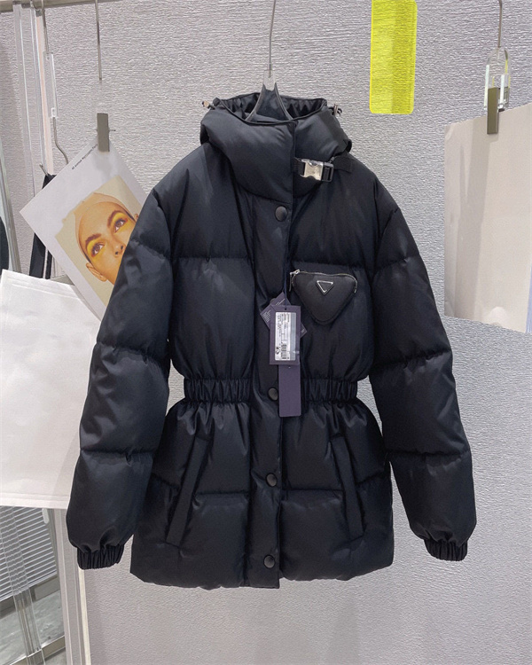 

Long Winter Down Coats Women Hooded Cotton Outwear Parkas Jackets Fashion Letters Pattern Black Coat Solid Zipper Pocket Clothing Keep Warm, Extra shipping fee