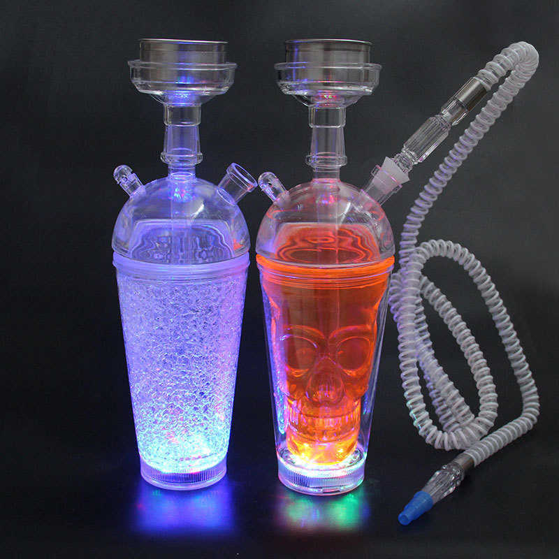 

New jelly special acrylic LED luminous hookah set