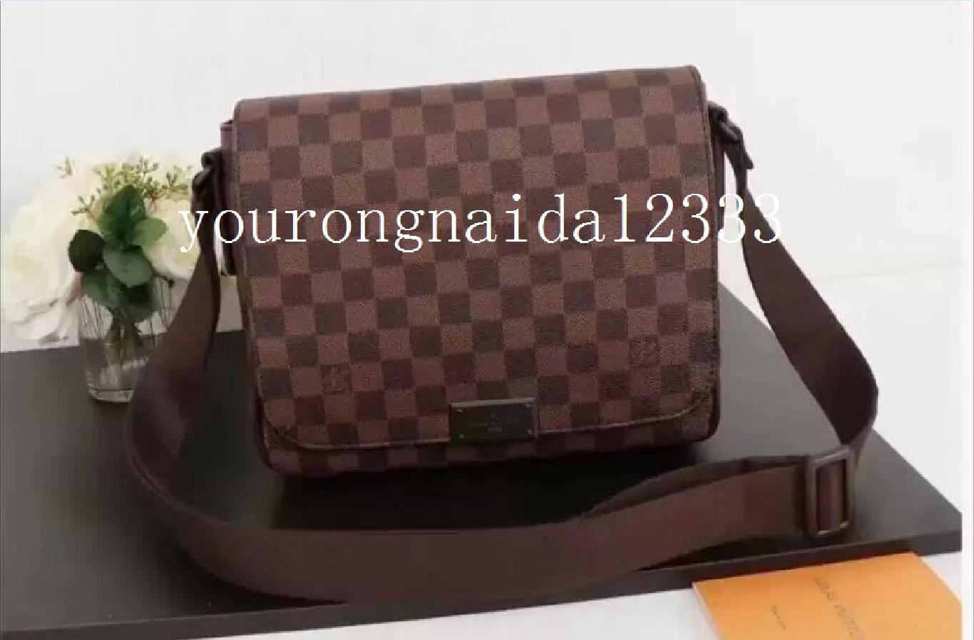 

Fashion Luxury Classical Crossbody Bag Man Briefcase Fashion Mens Business Crossbody Shoulder Bag GG's LOUIS's VUTTON's VITTONings LVs YSLs, Brown flowers