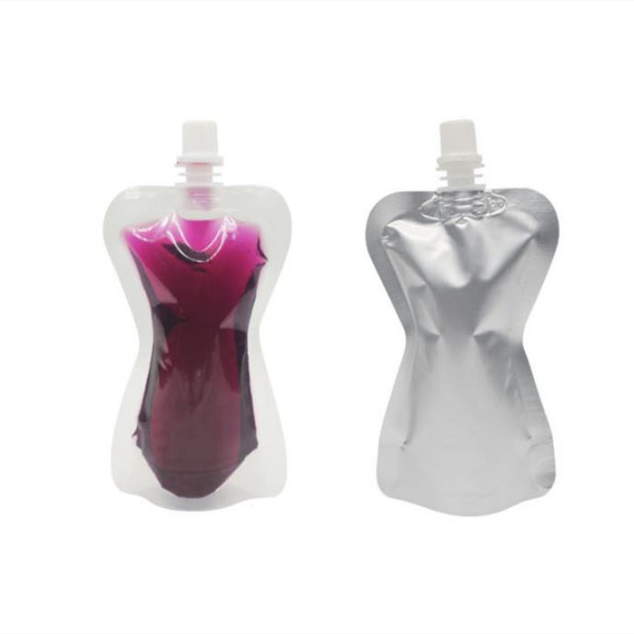 

300pcs stand up pouch with spout packaging beverage bag plastic packing baby food drinks liquid aluminium