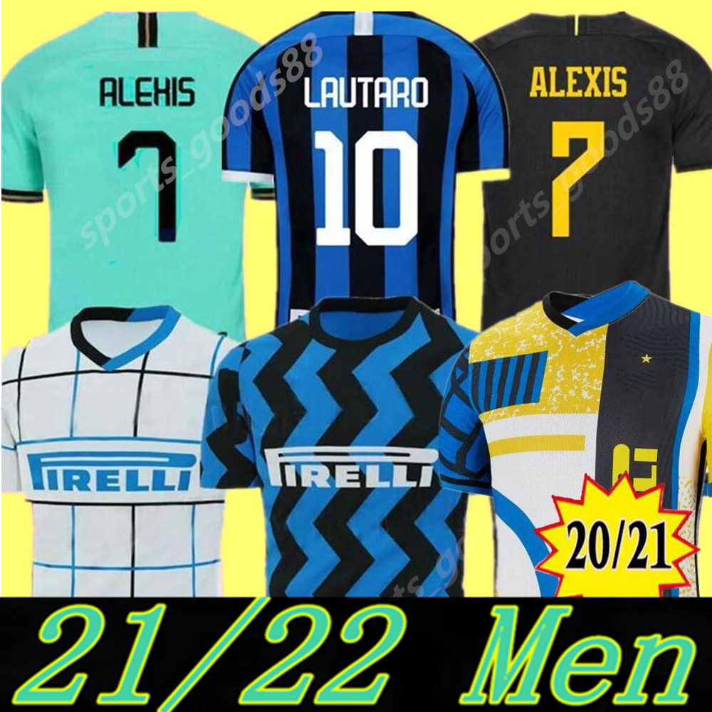 

2021 2022 INTER MILAN soccer jersey ERIKSEN LUKAKU LAUTARO ALEXIS 20 21 PERISIC SKRINIAR GODÍN football shirts uniforms, Colour 8