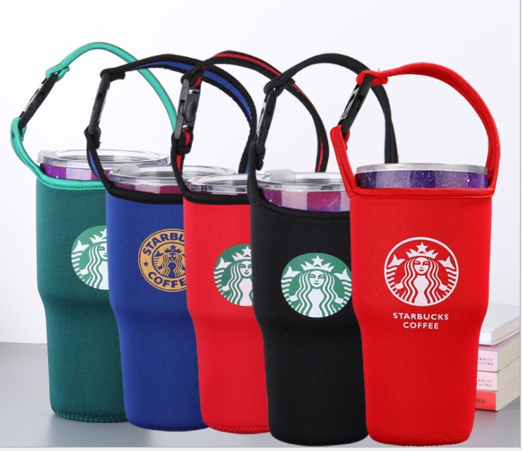 

Diving material anti scald and fall handbag portable heat preservation beverage cup cover 30oz ice bully cover