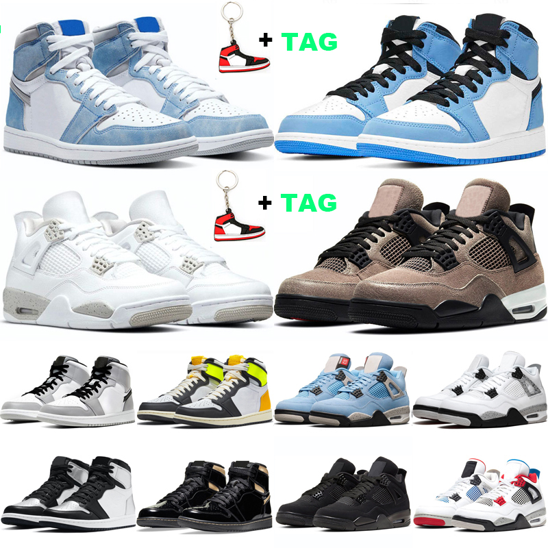 

Mens Women 1 high OG basketball shoes 1s University Blue Hyper Royal UNC VOLT GOLD Panda men womens Sneakers trainers Eur 36-47, Banned