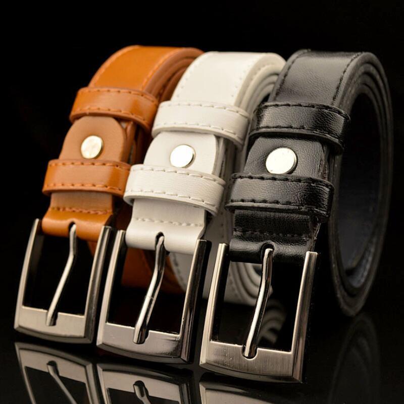 

Belts Style High Quality Children Leather Luxury Design Children's Belt Boys Girls Metal Pin Buckle Pants Waistband, Black;brown