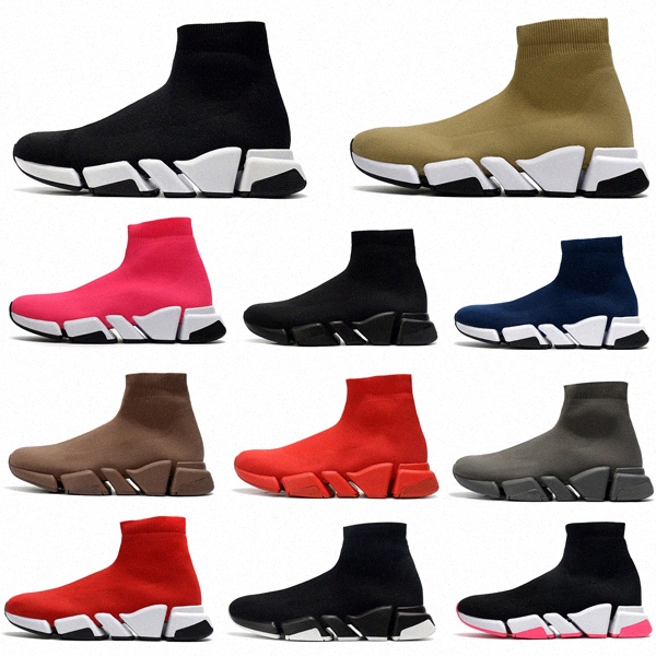 

Sock Speed Trainers balencaiga trainer Black Red Triple 2.0 Flat Socks Boots Sneakers Casual Shoes 35-45 new U7PT#